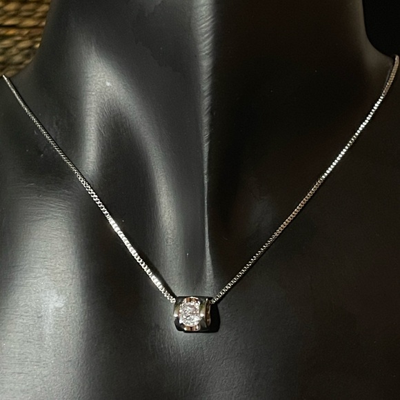 Luxury Diamond Necklace 925Sterling Silver - Picture 7 of 9